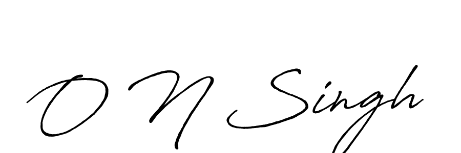 Design your own signature with our free online signature maker. With this signature software, you can create a handwritten (Antro_Vectra_Bolder) signature for name O N Singh. O N Singh signature style 7 images and pictures png