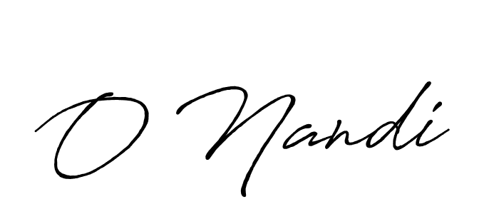 O Nandi stylish signature style. Best Handwritten Sign (Antro_Vectra_Bolder) for my name. Handwritten Signature Collection Ideas for my name O Nandi. O Nandi signature style 7 images and pictures png