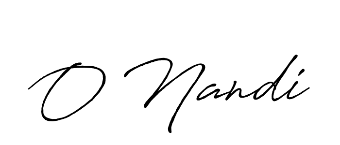 O Nandi stylish signature style. Best Handwritten Sign (Antro_Vectra_Bolder) for my name. Handwritten Signature Collection Ideas for my name O Nandi. O Nandi signature style 7 images and pictures png