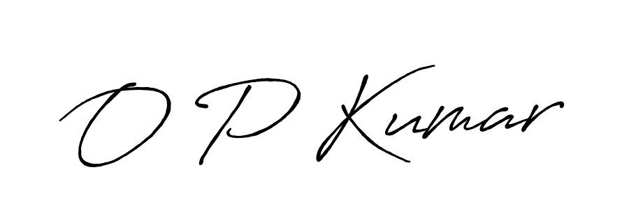 How to make O P Kumar signature? Antro_Vectra_Bolder is a professional autograph style. Create handwritten signature for O P Kumar name. O P Kumar signature style 7 images and pictures png