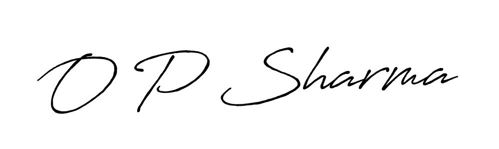 Also You can easily find your signature by using the search form. We will create O P Sharma name handwritten signature images for you free of cost using Antro_Vectra_Bolder sign style. O P Sharma signature style 7 images and pictures png