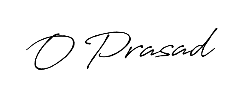 How to make O Prasad name signature. Use Antro_Vectra_Bolder style for creating short signs online. This is the latest handwritten sign. O Prasad signature style 7 images and pictures png