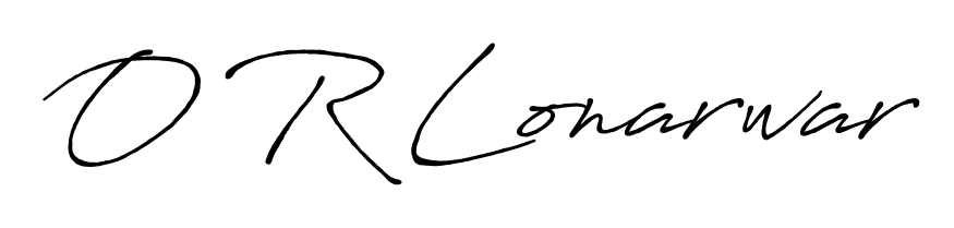 Get an exclusive digital autograph for O R Lonarwar. The Antro_Vectra_Bolder typeface captures the charm of real penmanship on paper. O R Lonarwar signature style 7 images and pictures png
