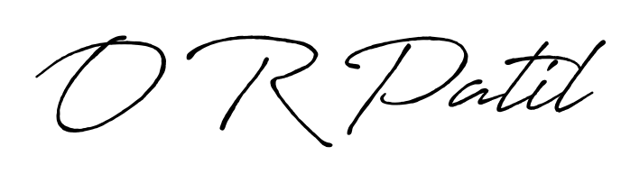 Make your name O R Patil memorable on every contract using Antro_Vectra_Bolder autograph style. Instant transparent background export available. O R Patil signature style 7 images and pictures png