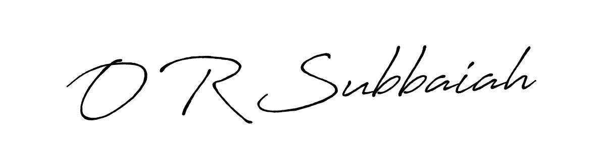 How to make O R Subbaiah signature? Antro_Vectra_Bolder is a professional autograph style. Create handwritten signature for O R Subbaiah name. O R Subbaiah signature style 7 images and pictures png