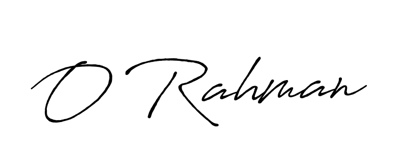 The best way (Antro_Vectra_Bolder) to make a short signature is to pick only two or three words in your name. The name O Rahman include a total of six letters. For converting this name. O Rahman signature style 7 images and pictures png