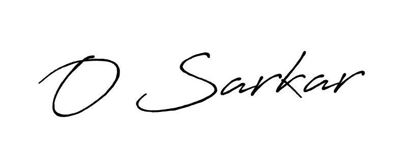 Create a beautiful signature design for name O Sarkar. With this signature (Antro_Vectra_Bolder) fonts, you can make a handwritten signature for free. O Sarkar signature style 7 images and pictures png