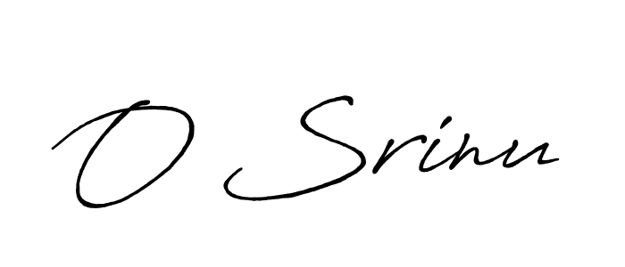 O Srinu stylish signature style. Best Handwritten Sign (Antro_Vectra_Bolder) for my name. Handwritten Signature Collection Ideas for my name O Srinu. O Srinu signature style 7 images and pictures png