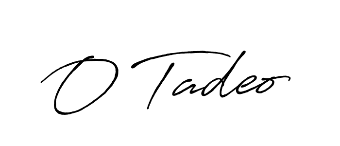 Use a signature maker to create a handwritten signature online. With this signature software, you can design (Antro_Vectra_Bolder) your own signature for name O Tadeo. O Tadeo signature style 7 images and pictures png