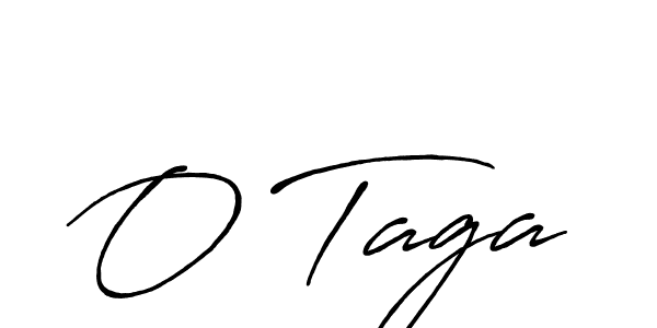 The best way (Antro_Vectra_Bolder) to make a short signature is to pick only two or three words in your name. The name O Taga include a total of six letters. For converting this name. O Taga signature style 7 images and pictures png