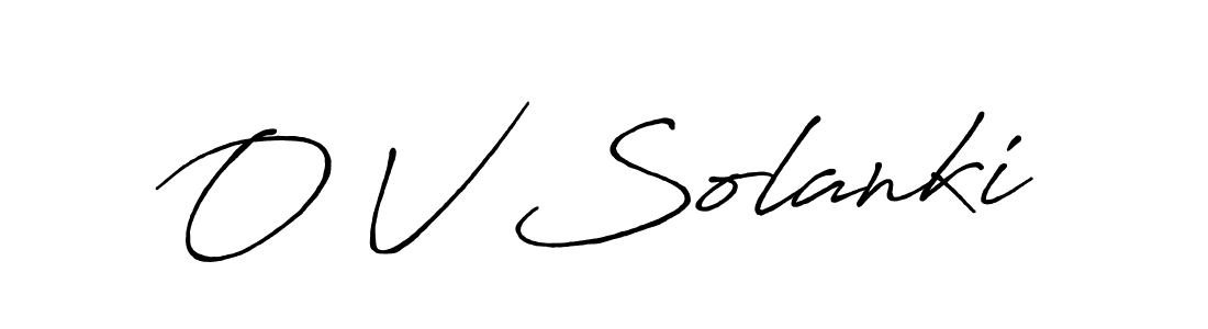 How to make O V Solanki name signature. Use Antro_Vectra_Bolder style for creating short signs online. This is the latest handwritten sign. O V Solanki signature style 7 images and pictures png