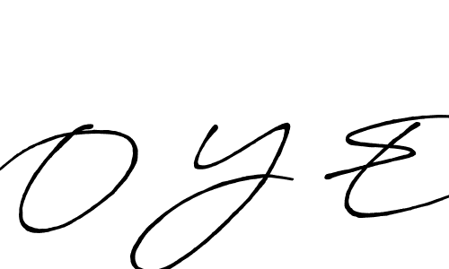 Design your own signature with our free online signature maker. With this signature software, you can create a handwritten (Antro_Vectra_Bolder) signature for name O Y E. O Y E signature style 7 images and pictures png