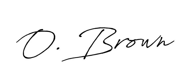 Create a beautiful signature design for name O. Brown. With this signature (Antro_Vectra_Bolder) fonts, you can make a handwritten signature for free. O. Brown signature style 7 images and pictures png