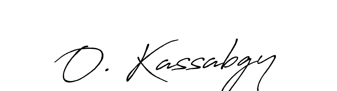 Design your own signature with our free online signature maker. With this signature software, you can create a handwritten (Antro_Vectra_Bolder) signature for name O. Kassabgy. O. Kassabgy signature style 7 images and pictures png