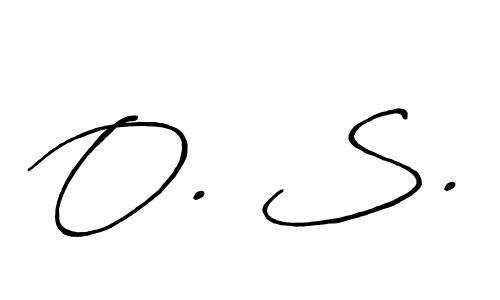 O. S. stylish signature style. Best Handwritten Sign (Antro_Vectra_Bolder) for my name. Handwritten Signature Collection Ideas for my name O. S.. O. S. signature style 7 images and pictures png