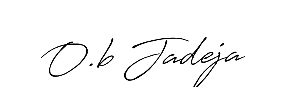 O.b Jadeja stylish signature style. Best Handwritten Sign (Antro_Vectra_Bolder) for my name. Handwritten Signature Collection Ideas for my name O.b Jadeja. O.b Jadeja signature style 7 images and pictures png