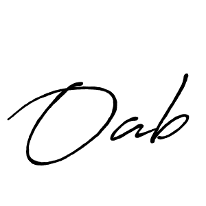 How to make Oab signature? Antro_Vectra_Bolder is a professional autograph style. Create handwritten signature for Oab name. Oab signature style 7 images and pictures png
