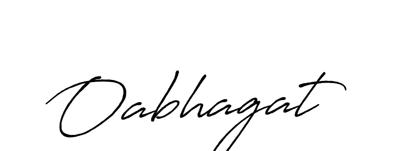 Oabhagat stylish signature style. Best Handwritten Sign (Antro_Vectra_Bolder) for my name. Handwritten Signature Collection Ideas for my name Oabhagat. Oabhagat signature style 7 images and pictures png