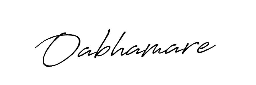 if you are searching for the best signature style for your name Oabhamare. so please give up your signature search. here we have designed multiple signature styles  using Antro_Vectra_Bolder. Oabhamare signature style 7 images and pictures png