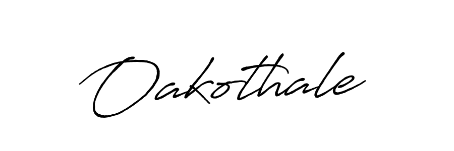 Create a beautiful signature design for name Oakothale. With this signature (Antro_Vectra_Bolder) fonts, you can make a handwritten signature for free. Oakothale signature style 7 images and pictures png