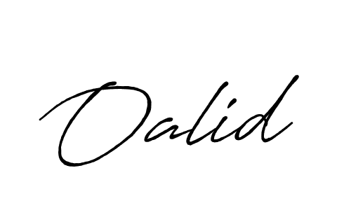 Use a signature maker to create a handwritten signature online. With this signature software, you can design (Antro_Vectra_Bolder) your own signature for name Oalid. Oalid signature style 7 images and pictures png