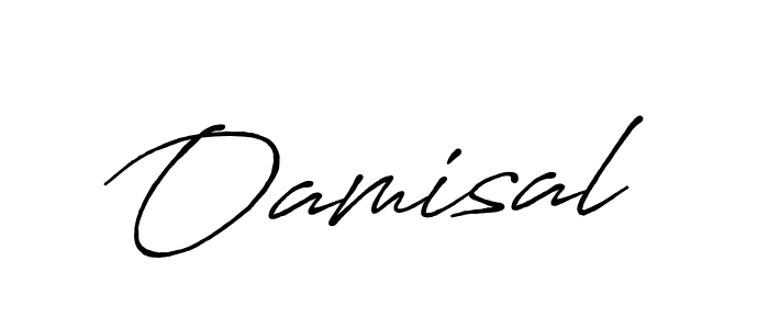 How to make Oamisal signature? Antro_Vectra_Bolder is a professional autograph style. Create handwritten signature for Oamisal name. Oamisal signature style 7 images and pictures png