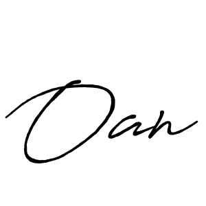 Also we have Oan name is the best signature style. Create professional handwritten signature collection using Antro_Vectra_Bolder autograph style. Oan signature style 7 images and pictures png