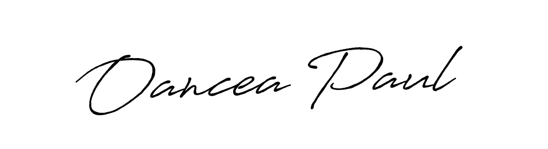 Design your own signature with our free online signature maker. With this signature software, you can create a handwritten (Antro_Vectra_Bolder) signature for name Oancea Paul. Oancea Paul signature style 7 images and pictures png
