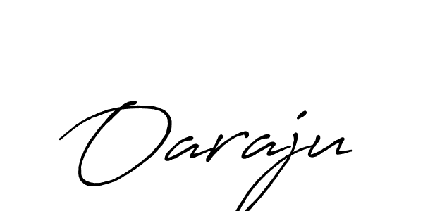 How to make Oaraju name signature. Use Antro_Vectra_Bolder style for creating short signs online. This is the latest handwritten sign. Oaraju signature style 7 images and pictures png