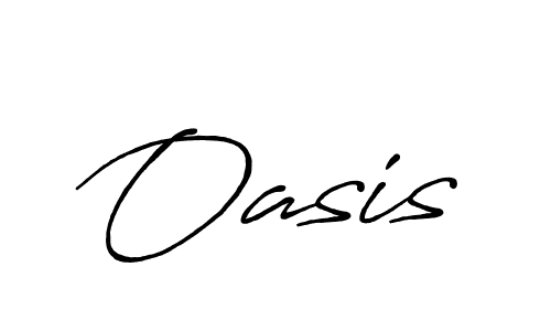 Make a beautiful signature design for name Oasis. With this signature (Antro_Vectra_Bolder) style, you can create a handwritten signature for free. Oasis signature style 7 images and pictures png