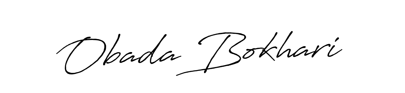 How to make Obada Bokhari signature? Antro_Vectra_Bolder is a professional autograph style. Create handwritten signature for Obada Bokhari name. Obada Bokhari signature style 7 images and pictures png
