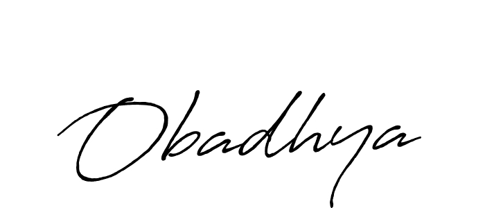 Once you've used our free online signature maker to create your best signature Antro_Vectra_Bolder style, it's time to enjoy all of the benefits that Obadhya name signing documents. Obadhya signature style 7 images and pictures png