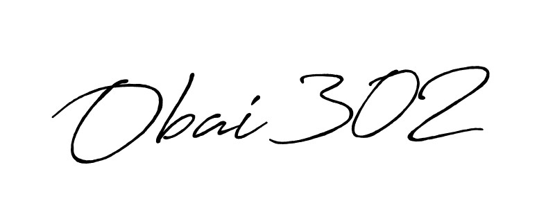 Obai 302 stylish signature style. Best Handwritten Sign (Antro_Vectra_Bolder) for my name. Handwritten Signature Collection Ideas for my name Obai 302. Obai 302 signature style 7 images and pictures png