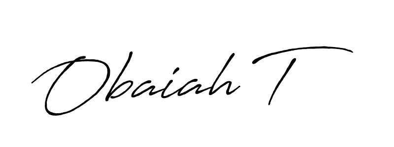 Also You can easily find your signature by using the search form. We will create Obaiah T name handwritten signature images for you free of cost using Antro_Vectra_Bolder sign style. Obaiah T signature style 7 images and pictures png