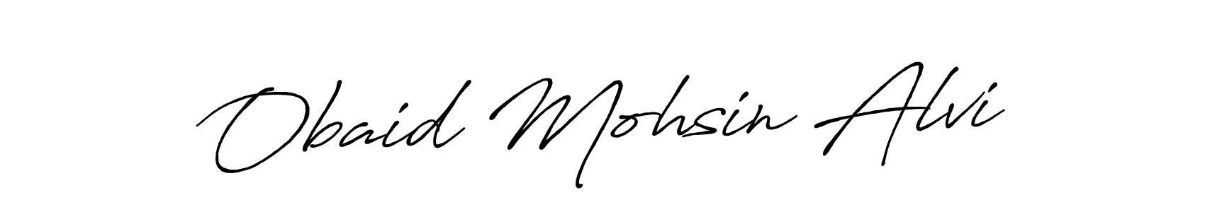 Similarly Antro_Vectra_Bolder is the best handwritten signature design. Signature creator online .You can use it as an online autograph creator for name Obaid Mohsin Alvi. Obaid Mohsin Alvi signature style 7 images and pictures png