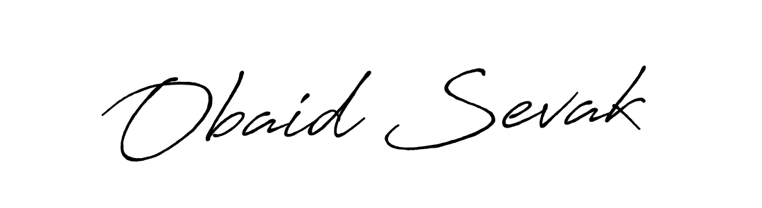 Make a short Obaid Sevak signature style. Manage your documents anywhere anytime using Antro_Vectra_Bolder. Create and add eSignatures, submit forms, share and send files easily. Obaid Sevak signature style 7 images and pictures png