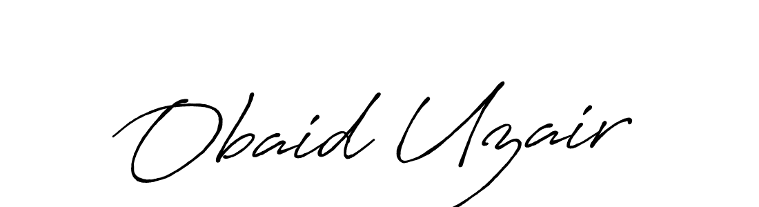 Obaid Uzair stylish signature style. Best Handwritten Sign (Antro_Vectra_Bolder) for my name. Handwritten Signature Collection Ideas for my name Obaid Uzair. Obaid Uzair signature style 7 images and pictures png