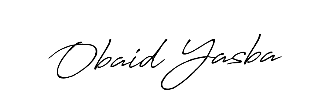 Design your own signature with our free online signature maker. With this signature software, you can create a handwritten (Antro_Vectra_Bolder) signature for name Obaid Yasba. Obaid Yasba signature style 7 images and pictures png