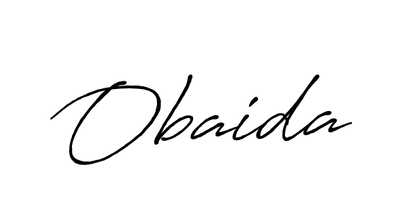 How to make Obaida signature? Antro_Vectra_Bolder is a professional autograph style. Create handwritten signature for Obaida name. Obaida signature style 7 images and pictures png