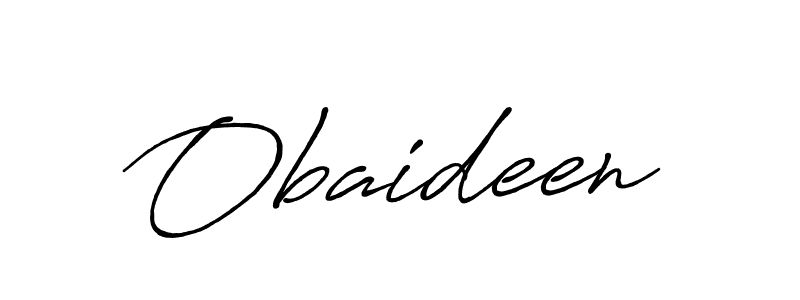 Design your own signature with our free online signature maker. With this signature software, you can create a handwritten (Antro_Vectra_Bolder) signature for name Obaideen. Obaideen signature style 7 images and pictures png