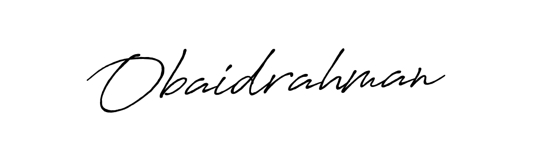 You can use this online signature creator to create a handwritten signature for the name Obaidrahman. This is the best online autograph maker. Obaidrahman signature style 7 images and pictures png