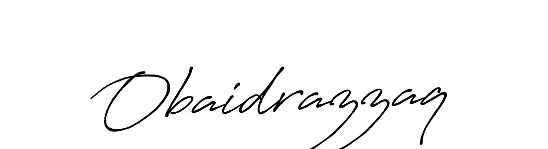 Design your own signature with our free online signature maker. With this signature software, you can create a handwritten (Antro_Vectra_Bolder) signature for name Obaidrazzaq. Obaidrazzaq signature style 7 images and pictures png