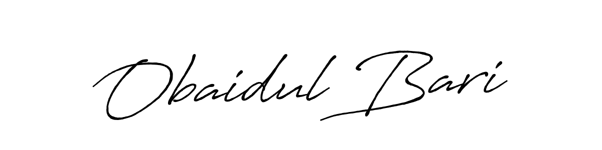 Design your own signature with our free online signature maker. With this signature software, you can create a handwritten (Antro_Vectra_Bolder) signature for name Obaidul Bari. Obaidul Bari signature style 7 images and pictures png