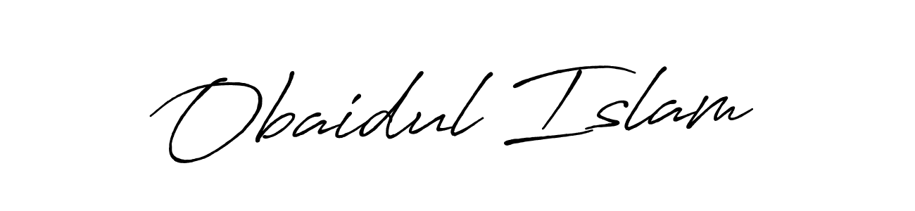 Use a signature maker to create a handwritten signature online. With this signature software, you can design (Antro_Vectra_Bolder) your own signature for name Obaidul Islam. Obaidul Islam signature style 7 images and pictures png