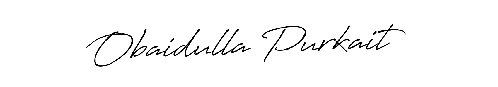 Make a beautiful signature design for name Obaidulla Purkait. With this signature (Antro_Vectra_Bolder) style, you can create a handwritten signature for free. Obaidulla Purkait signature style 7 images and pictures png