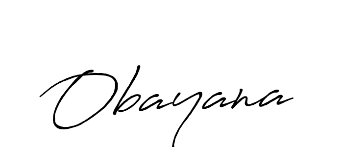 You should practise on your own different ways (Antro_Vectra_Bolder) to write your name (Obayana) in signature. don't let someone else do it for you. Obayana signature style 7 images and pictures png