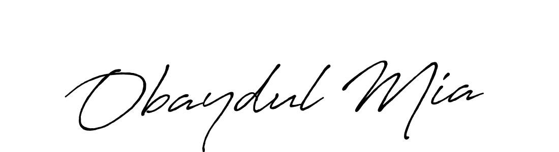Design your own signature with our free online signature maker. With this signature software, you can create a handwritten (Antro_Vectra_Bolder) signature for name Obaydul Mia. Obaydul Mia signature style 7 images and pictures png