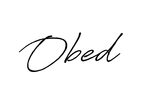 The best way (Antro_Vectra_Bolder) to make a short signature is to pick only two or three words in your name. The name Obed  include a total of six letters. For converting this name. Obed  signature style 7 images and pictures png