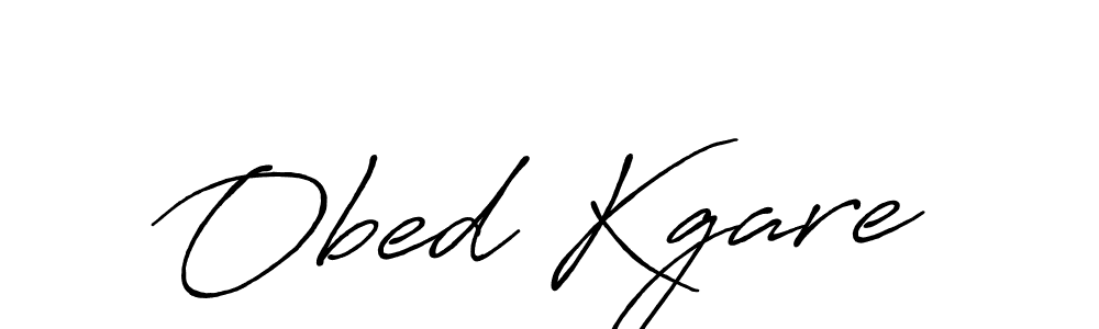 Design your own signature with our free online signature maker. With this signature software, you can create a handwritten (Antro_Vectra_Bolder) signature for name Obed Kgare. Obed Kgare signature style 7 images and pictures png
