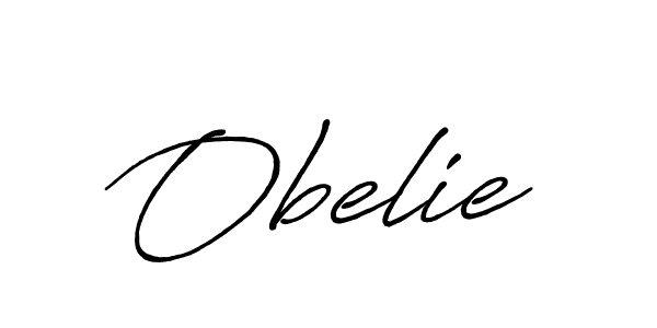 Create a beautiful signature design for name Obelie. With this signature (Antro_Vectra_Bolder) fonts, you can make a handwritten signature for free. Obelie signature style 7 images and pictures png